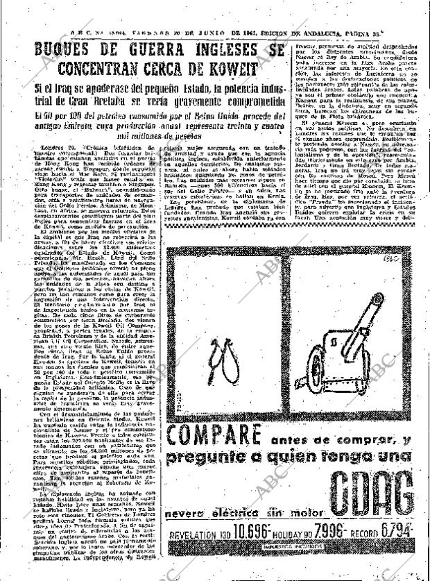 ABC SEVILLA 30-06-1961 página 25