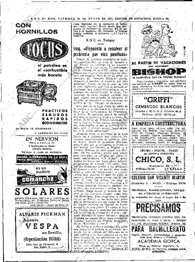 ABC SEVILLA 30-06-1961 página 26