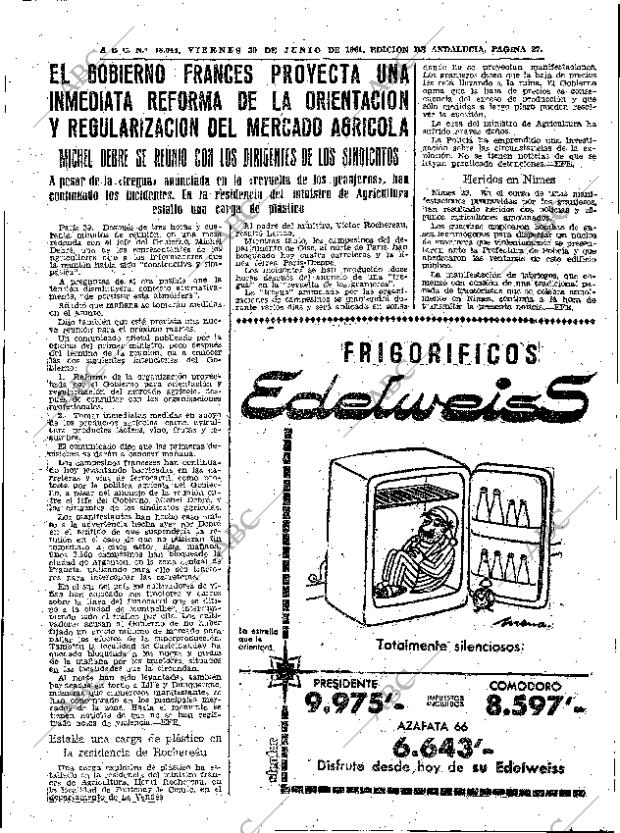 ABC SEVILLA 30-06-1961 página 27