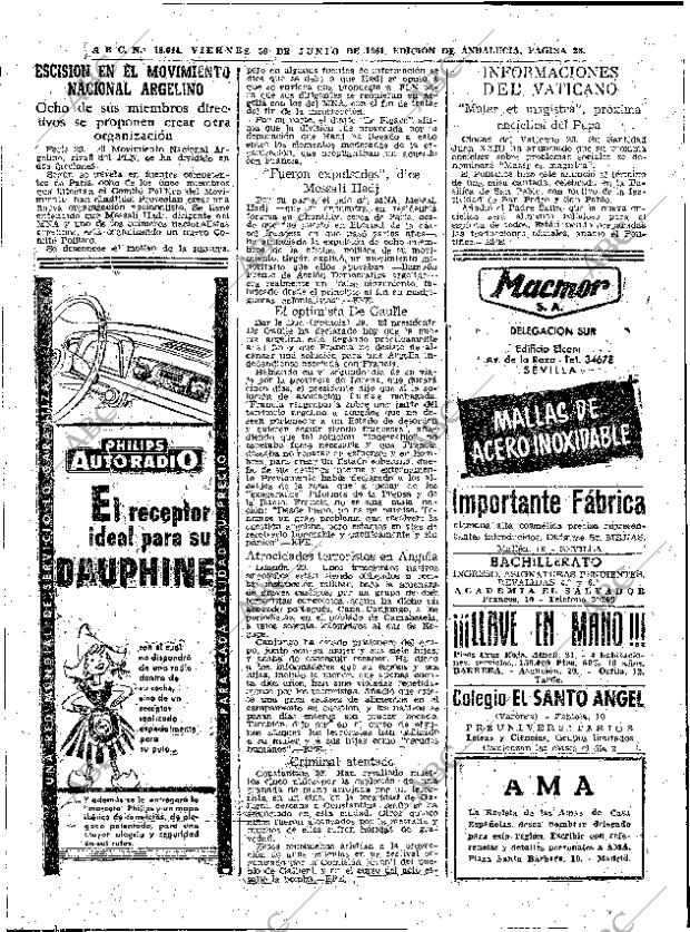 ABC SEVILLA 30-06-1961 página 28