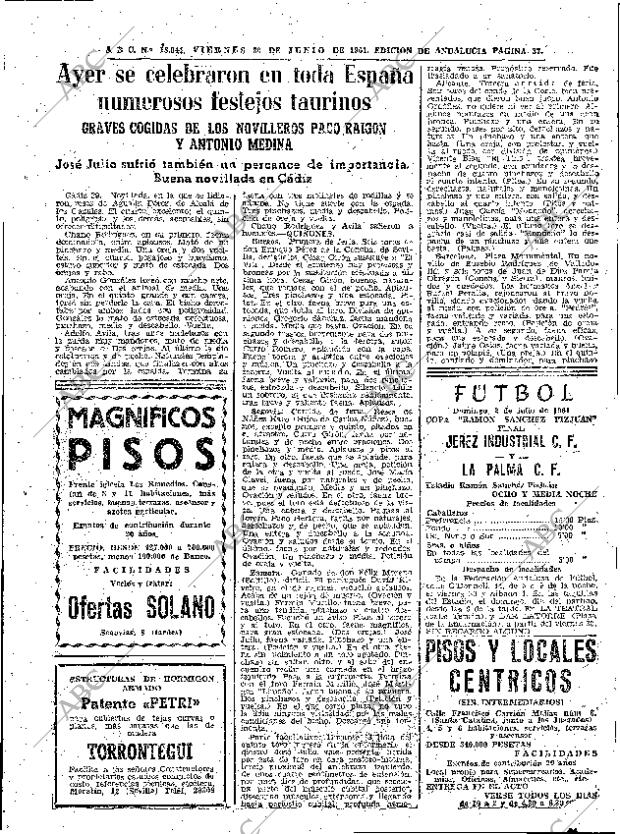 ABC SEVILLA 30-06-1961 página 37