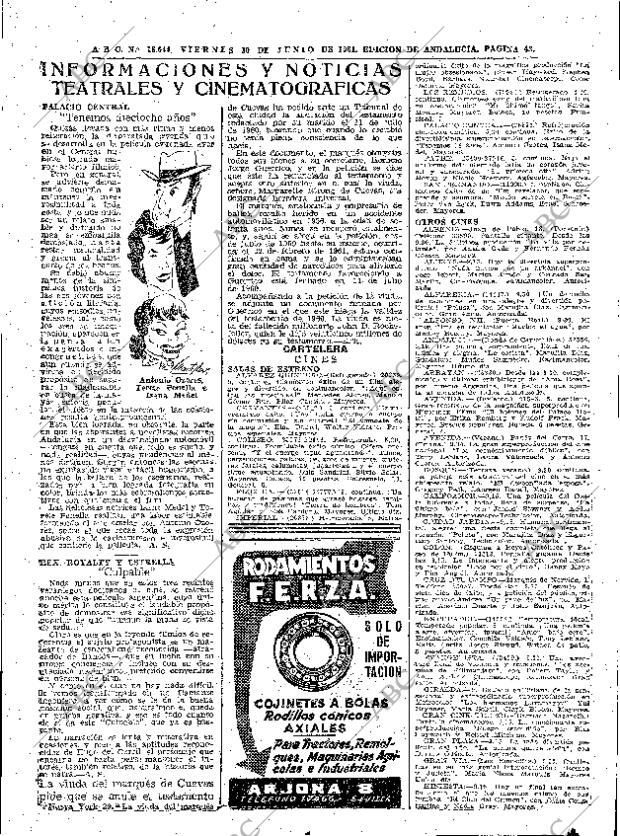 ABC SEVILLA 30-06-1961 página 43