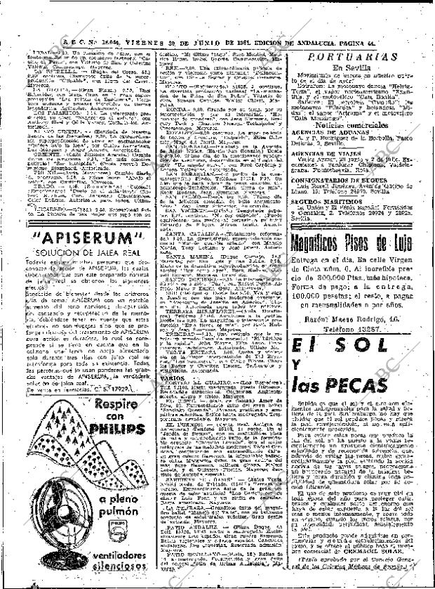 ABC SEVILLA 30-06-1961 página 44