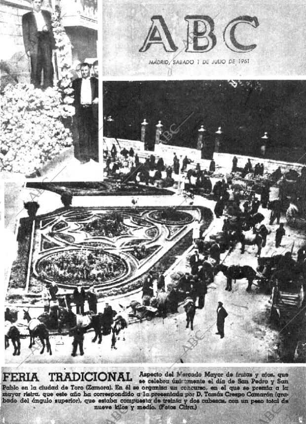 ABC MADRID 01-07-1961 página 1