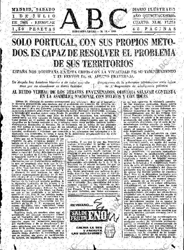 ABC MADRID 01-07-1961 página 23