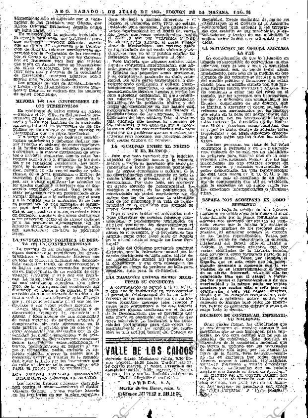 ABC MADRID 01-07-1961 página 26