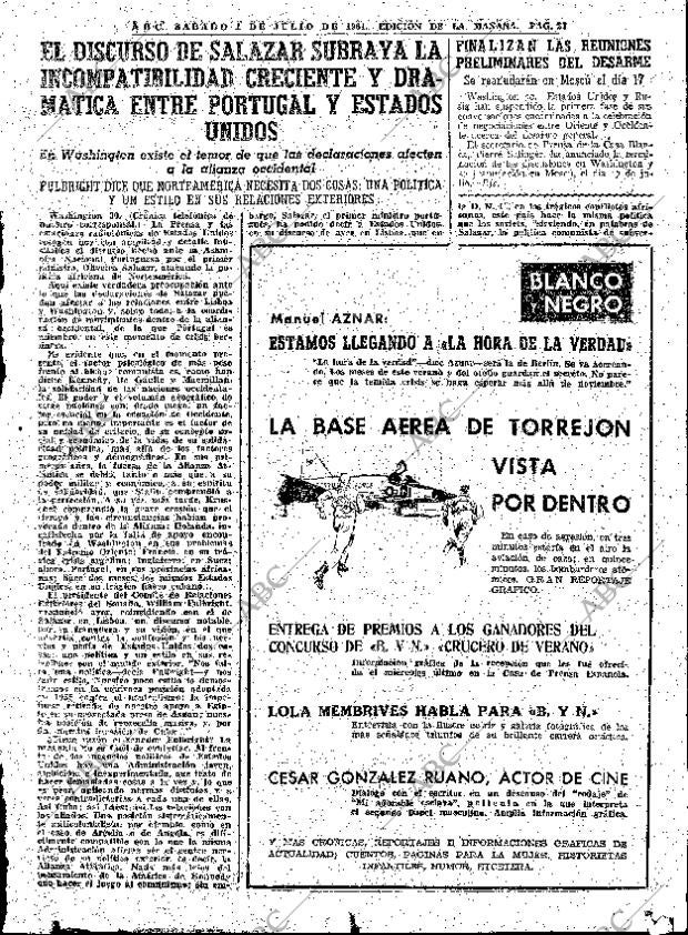 ABC MADRID 01-07-1961 página 27