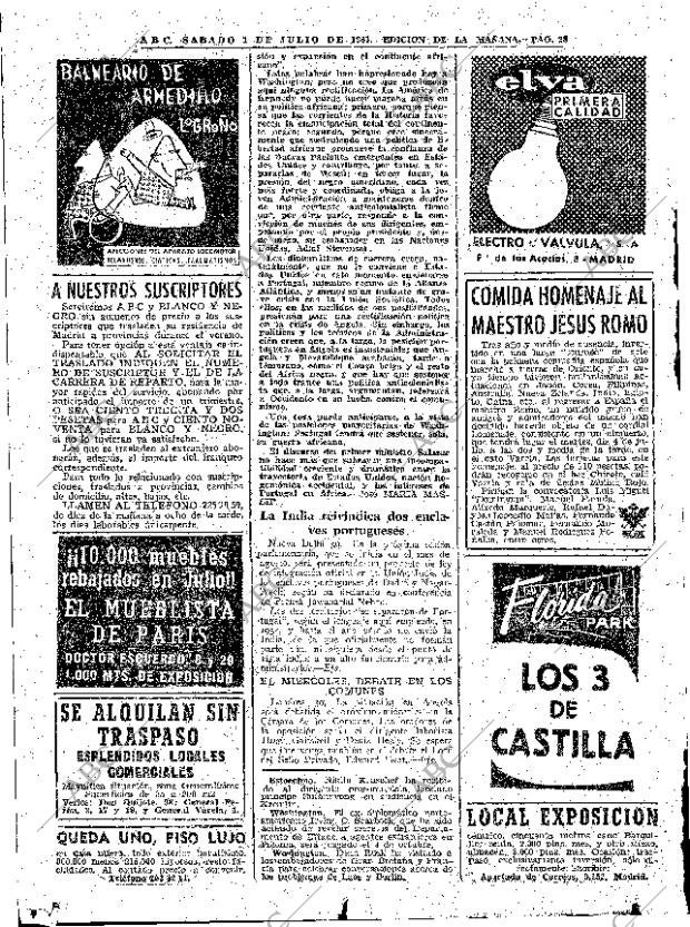ABC MADRID 01-07-1961 página 28