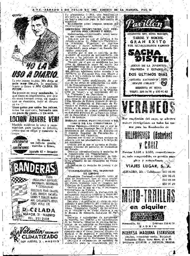 ABC MADRID 01-07-1961 página 36