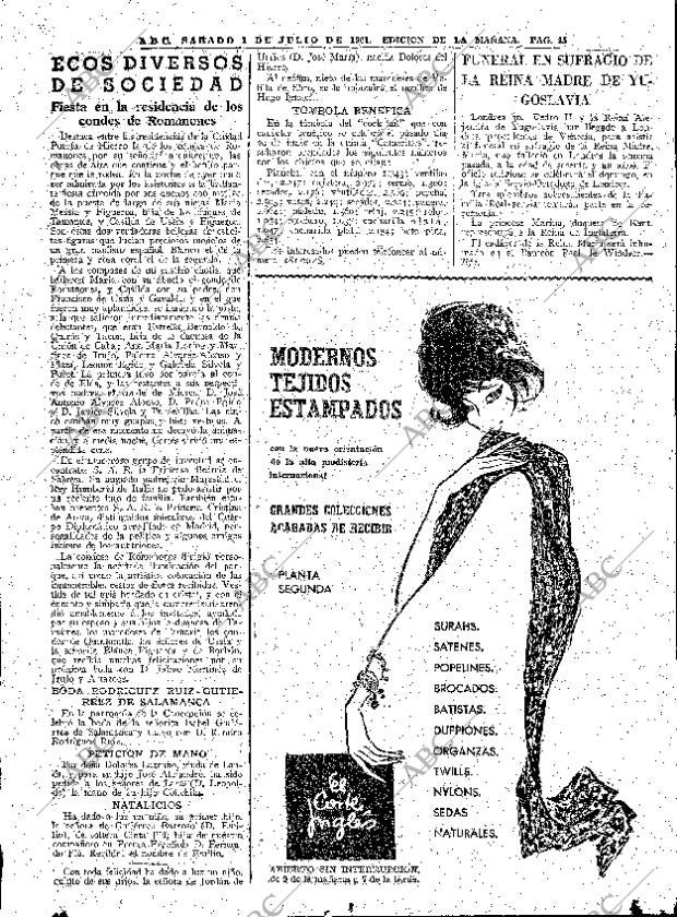 ABC MADRID 01-07-1961 página 45