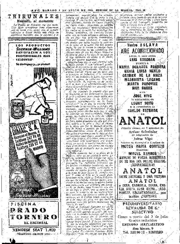 ABC MADRID 01-07-1961 página 54