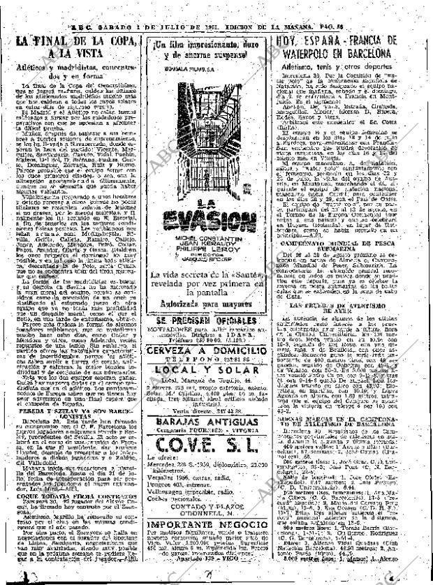 ABC MADRID 01-07-1961 página 56