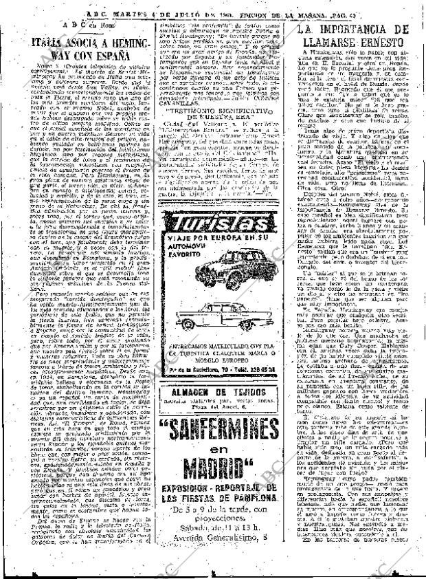 ABC MADRID 04-07-1961 página 42
