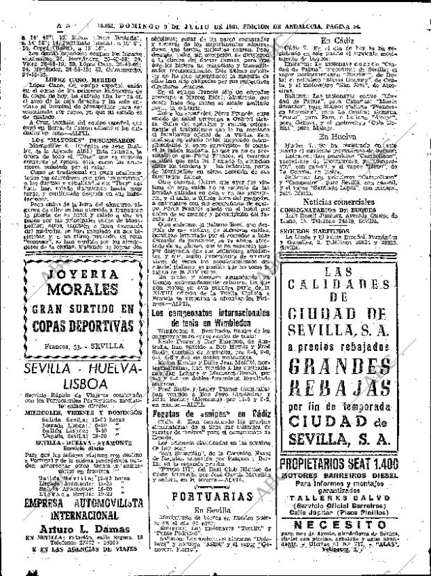 ABC SEVILLA 09-07-1961 página 56