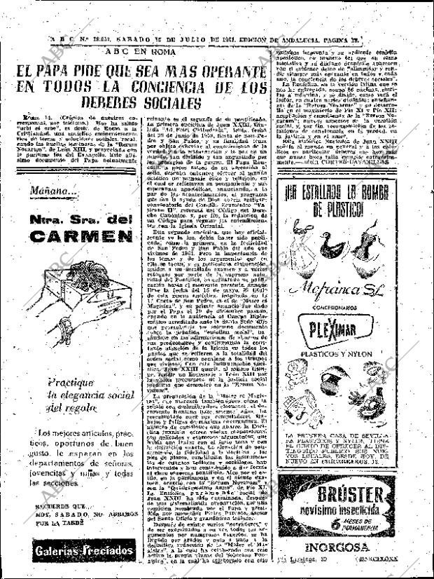 ABC SEVILLA 15-07-1961 página 18