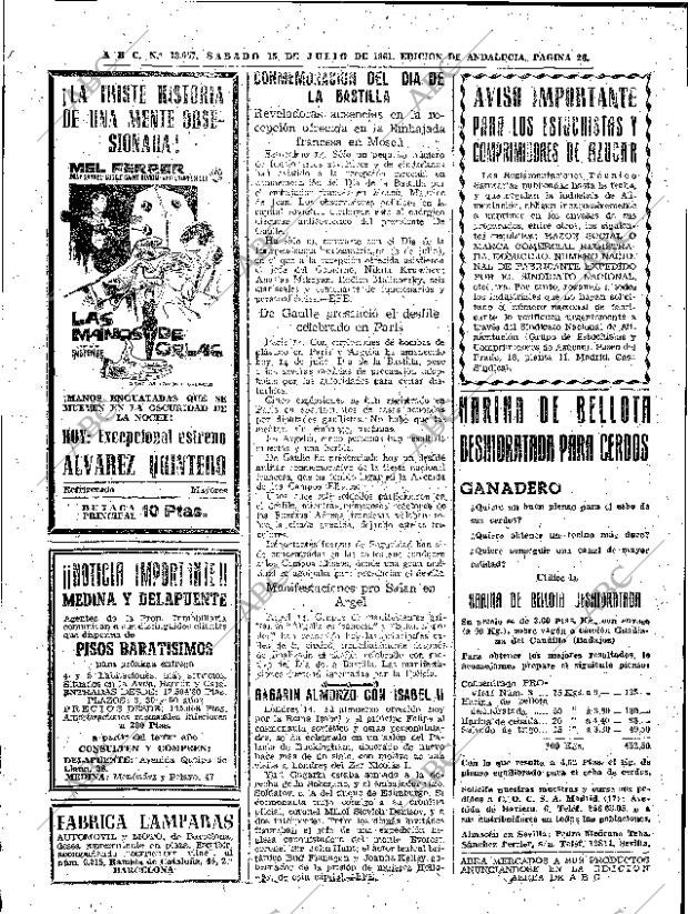 ABC SEVILLA 15-07-1961 página 26