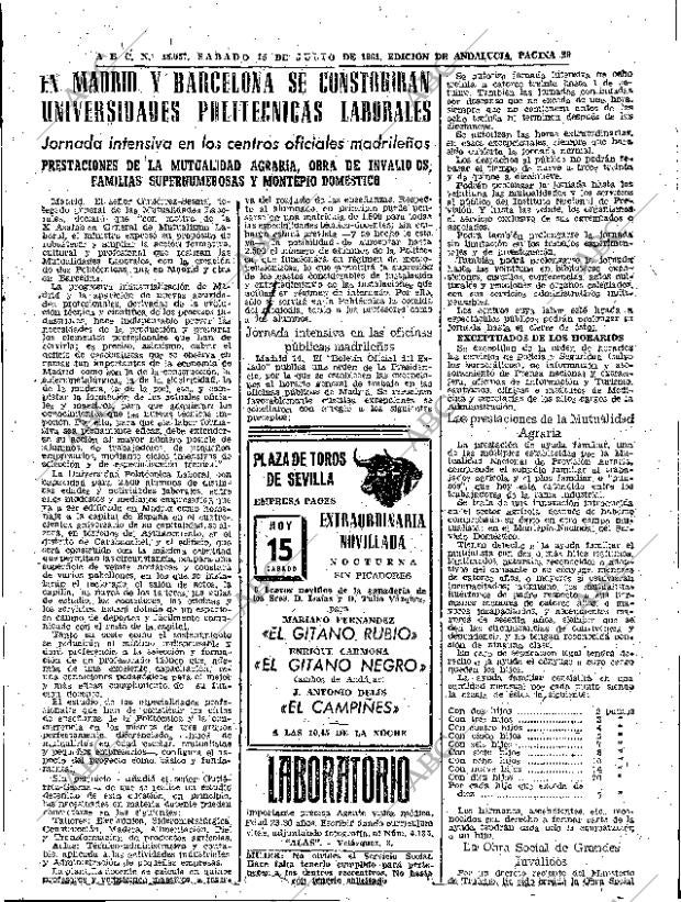 ABC SEVILLA 15-07-1961 página 29