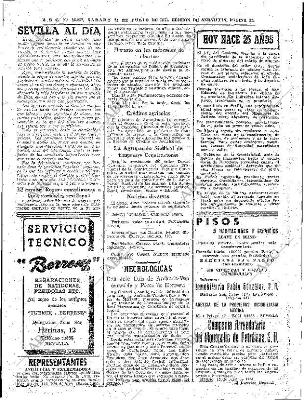 ABC SEVILLA 15-07-1961 página 33