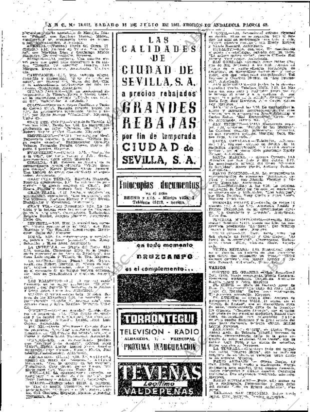 ABC SEVILLA 15-07-1961 página 40