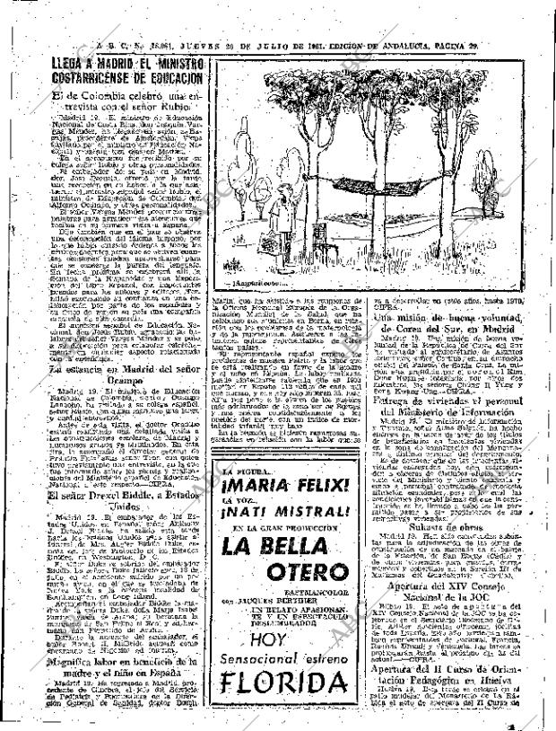 ABC SEVILLA 20-07-1961 página 29