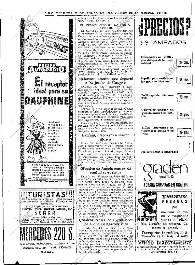 ABC MADRID 21-07-1961 página 36