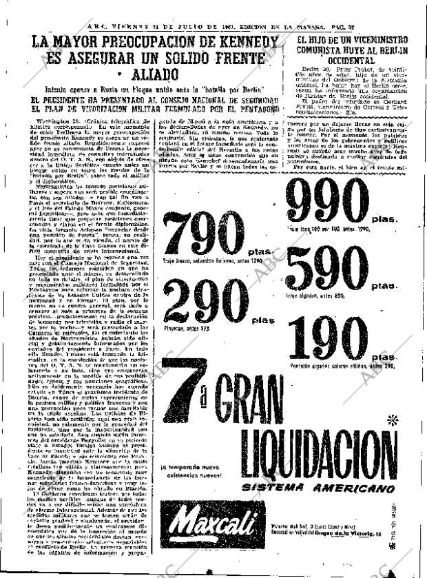 ABC MADRID 21-07-1961 página 37