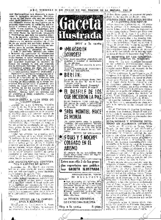 ABC MADRID 21-07-1961 página 38