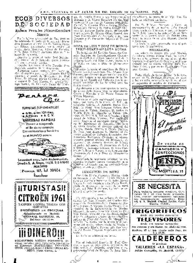 ABC MADRID 21-07-1961 página 48