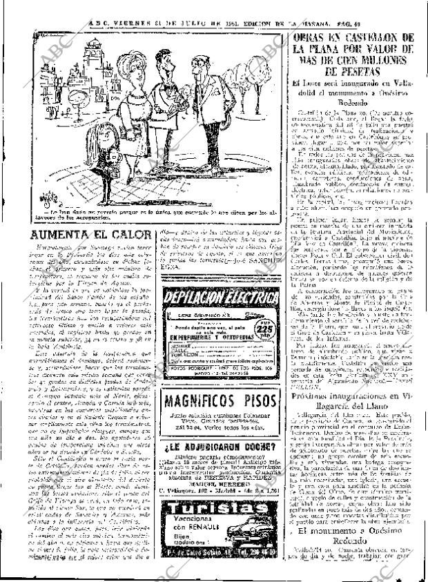 ABC MADRID 21-07-1961 página 49