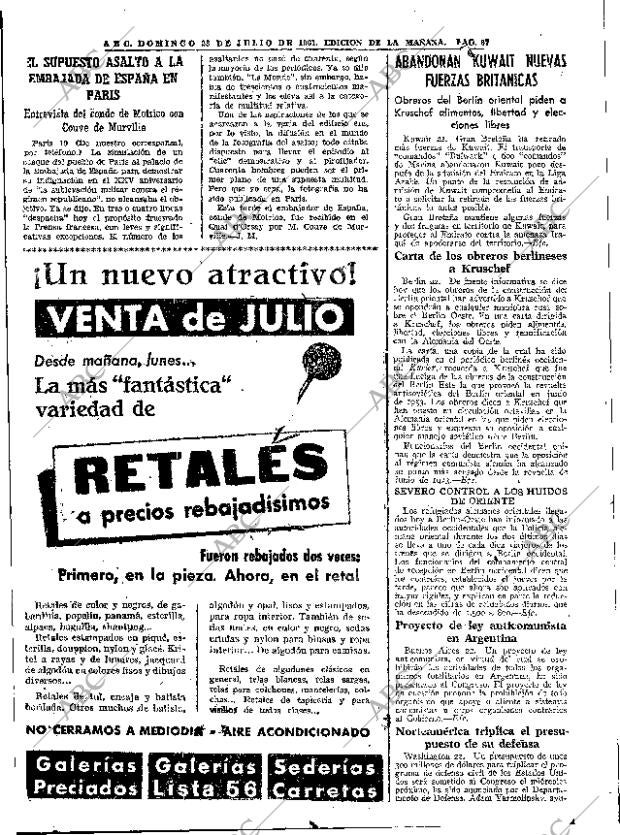 ABC MADRID 23-07-1961 página 67