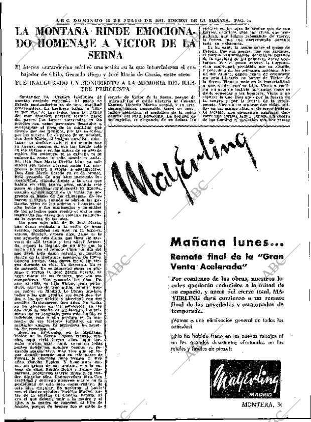 ABC MADRID 23-07-1961 página 73