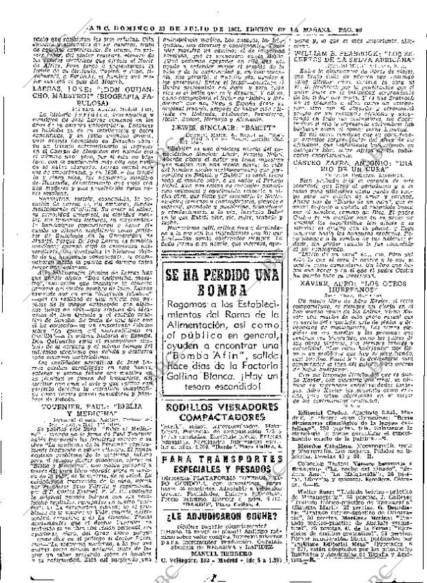 ABC MADRID 23-07-1961 página 80