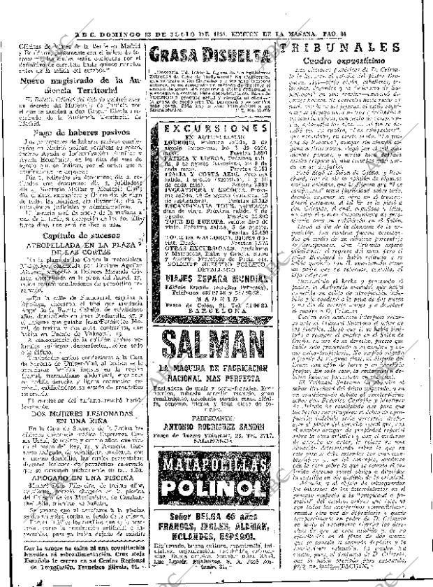 ABC MADRID 23-07-1961 página 84
