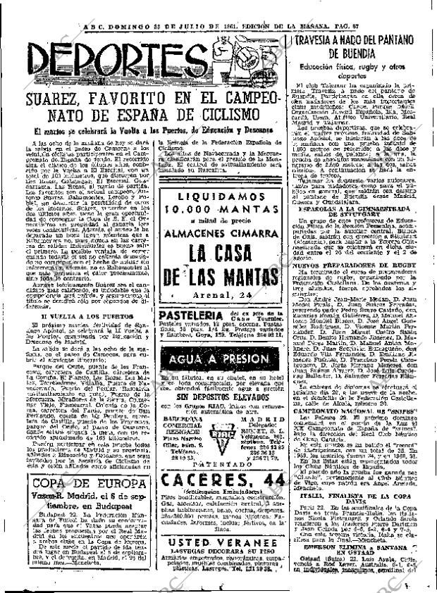 ABC MADRID 23-07-1961 página 87