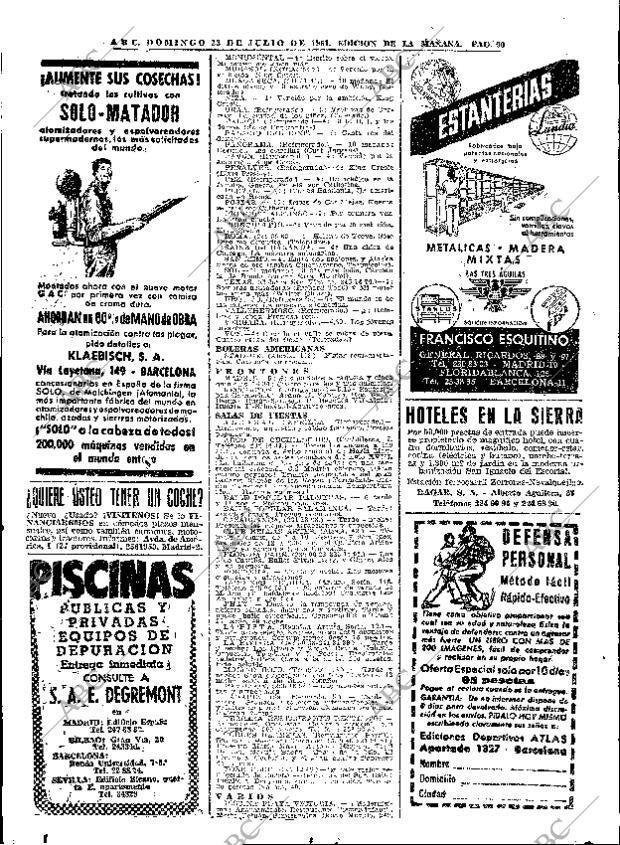 ABC MADRID 23-07-1961 página 90