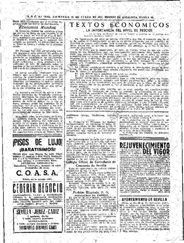 ABC SEVILLA 23-07-1961 página 62