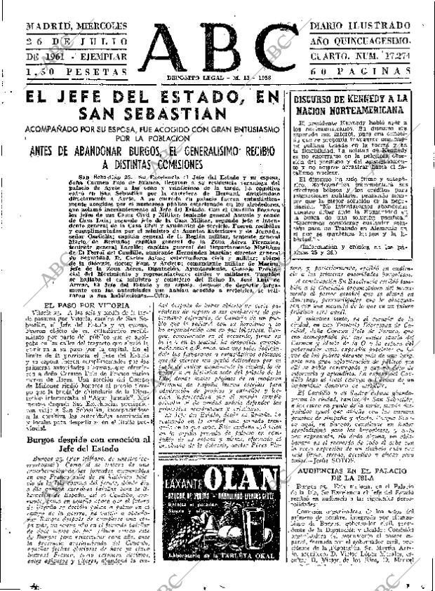 ABC MADRID 26-07-1961 página 23