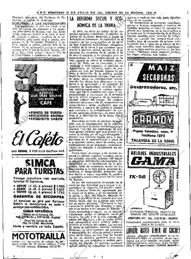 ABC MADRID 26-07-1961 página 24