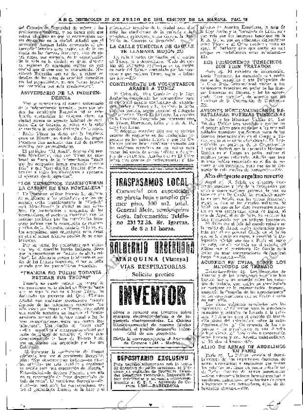 ABC MADRID 26-07-1961 página 28