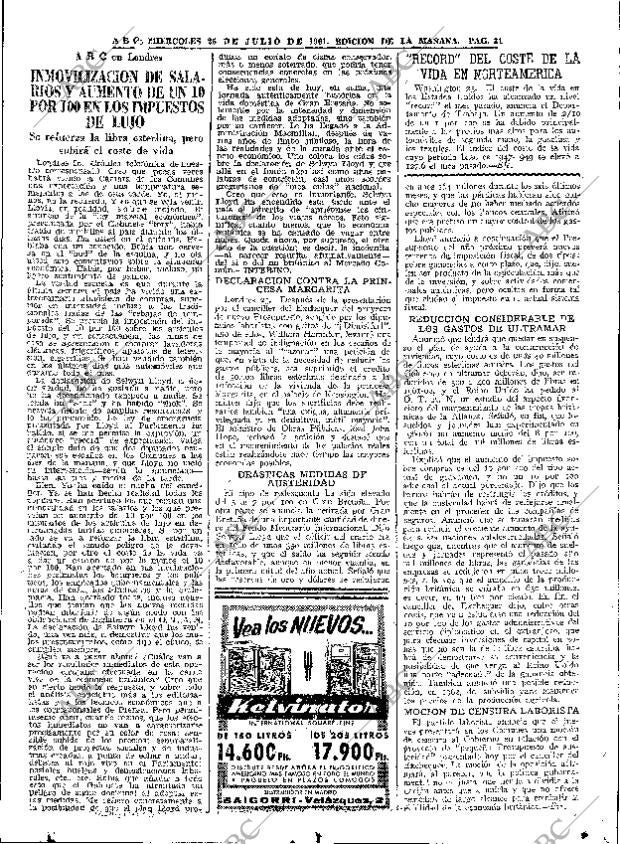 ABC MADRID 26-07-1961 página 31