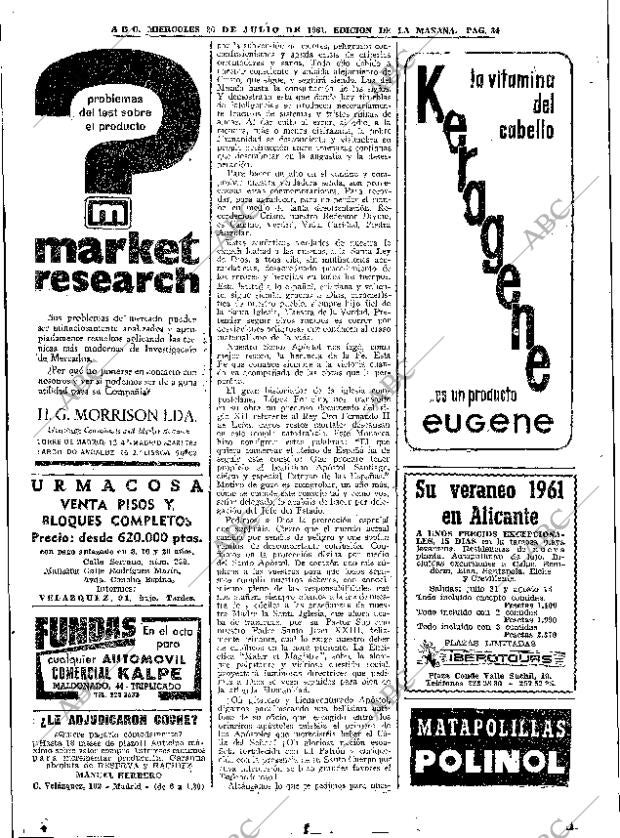 ABC MADRID 26-07-1961 página 34