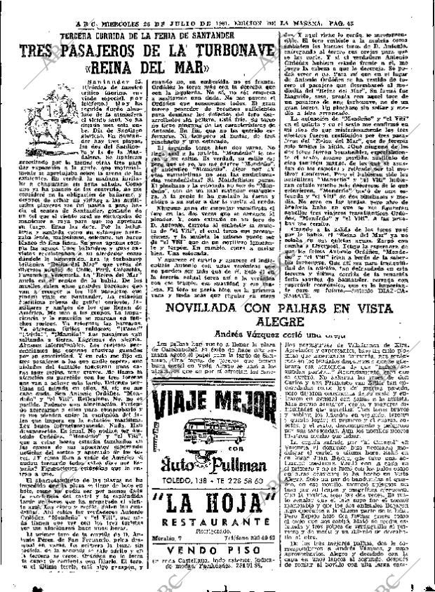 ABC MADRID 26-07-1961 página 43