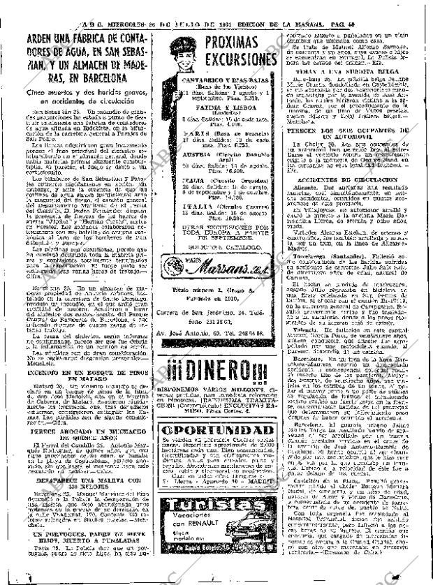 ABC MADRID 26-07-1961 página 46