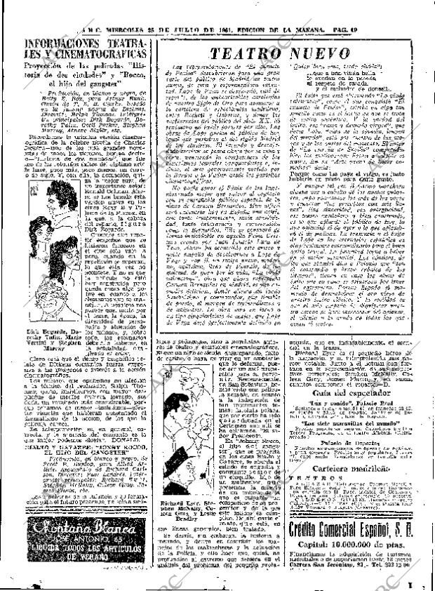 ABC MADRID 26-07-1961 página 49