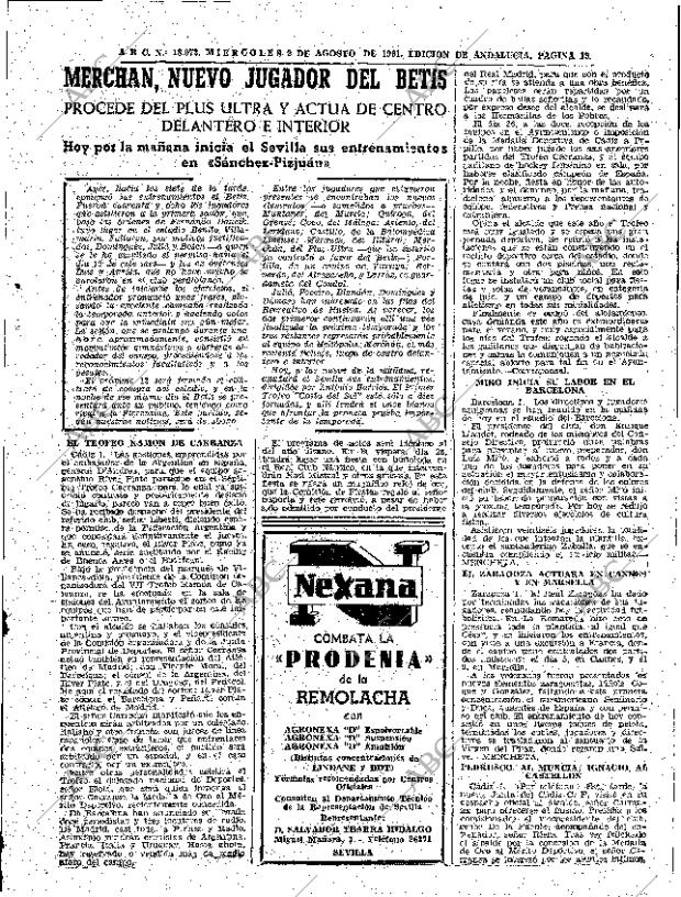 ABC SEVILLA 02-08-1961 página 19