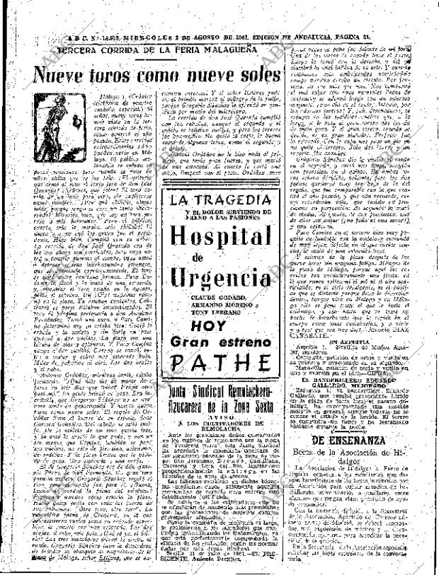 ABC SEVILLA 02-08-1961 página 21