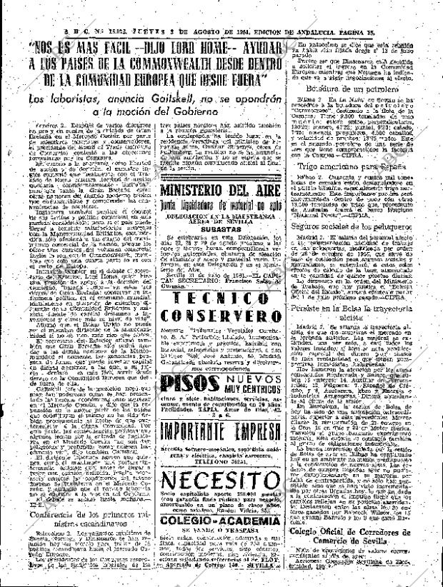 ABC SEVILLA 03-08-1961 página 15