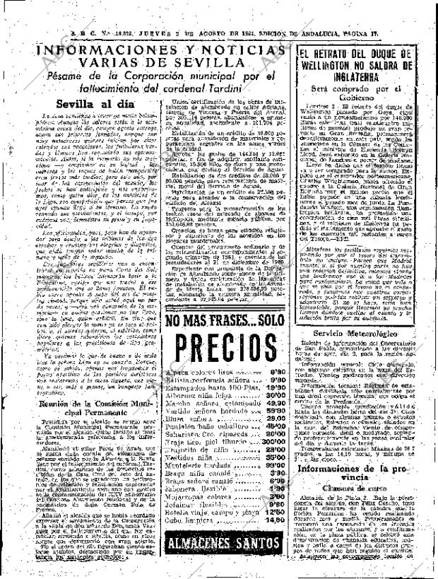 ABC SEVILLA 03-08-1961 página 17