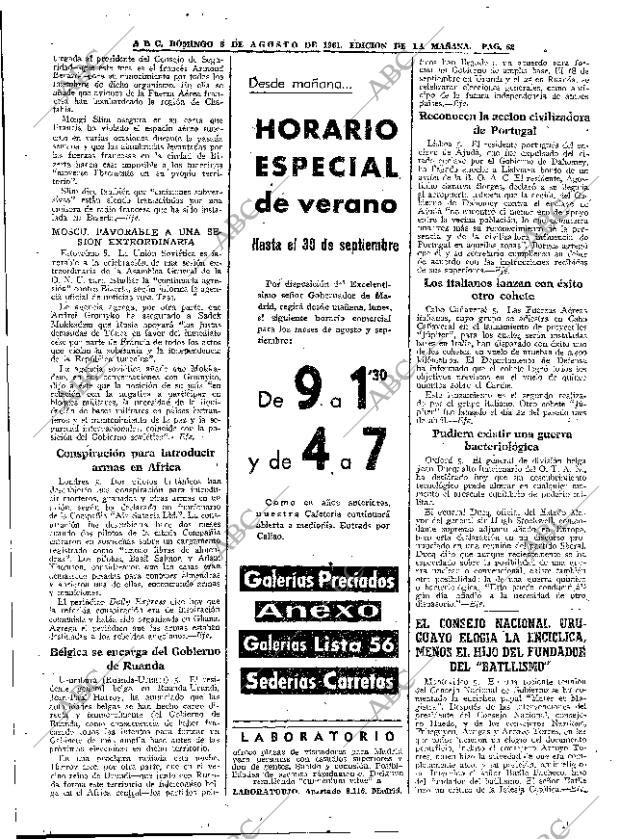ABC MADRID 06-08-1961 página 36