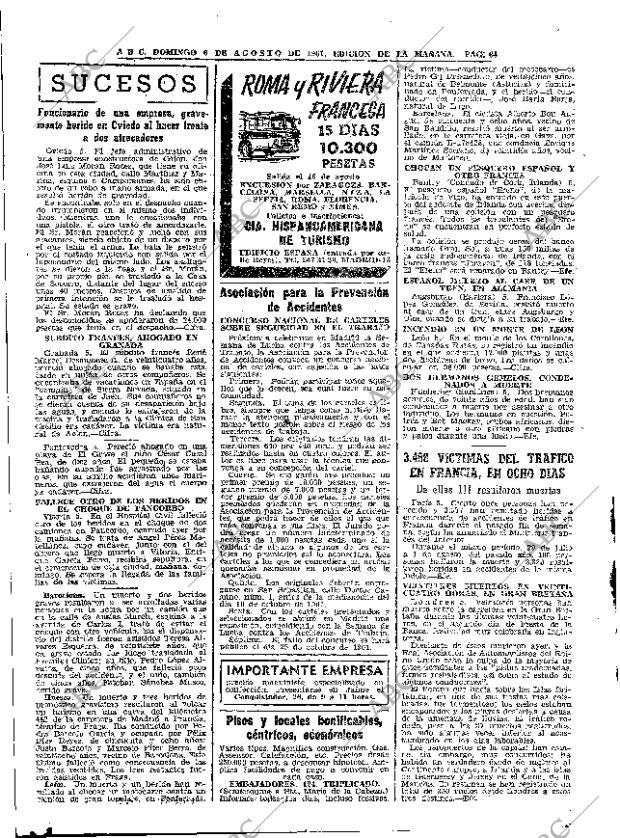 ABC MADRID 06-08-1961 página 48